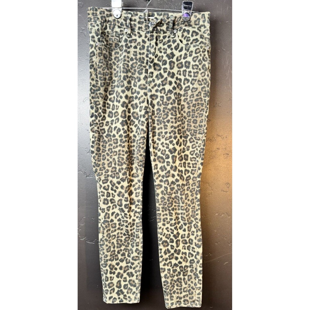 Good American Leopard Print Skinny Jeans